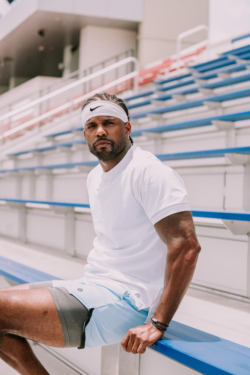 Aura Athletics Performance Short 6in - Baby Blue