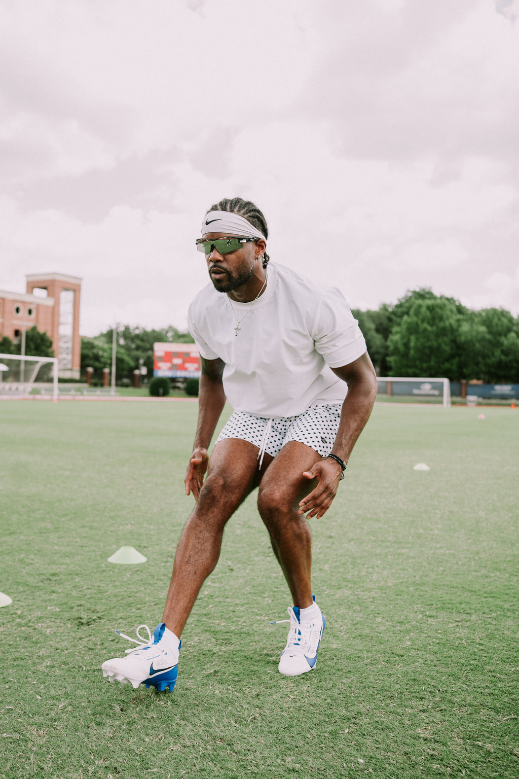 Aura Athletics Performance Short 6in - Polka Dot