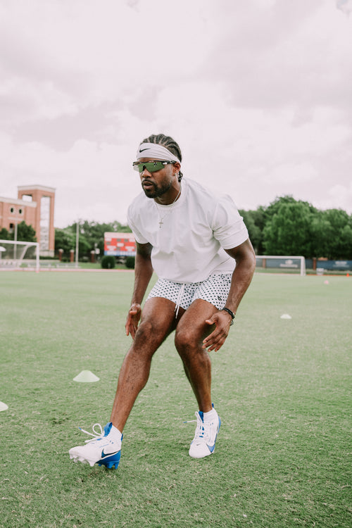 Aura Athletics Performance Short 6in - Polka Dot