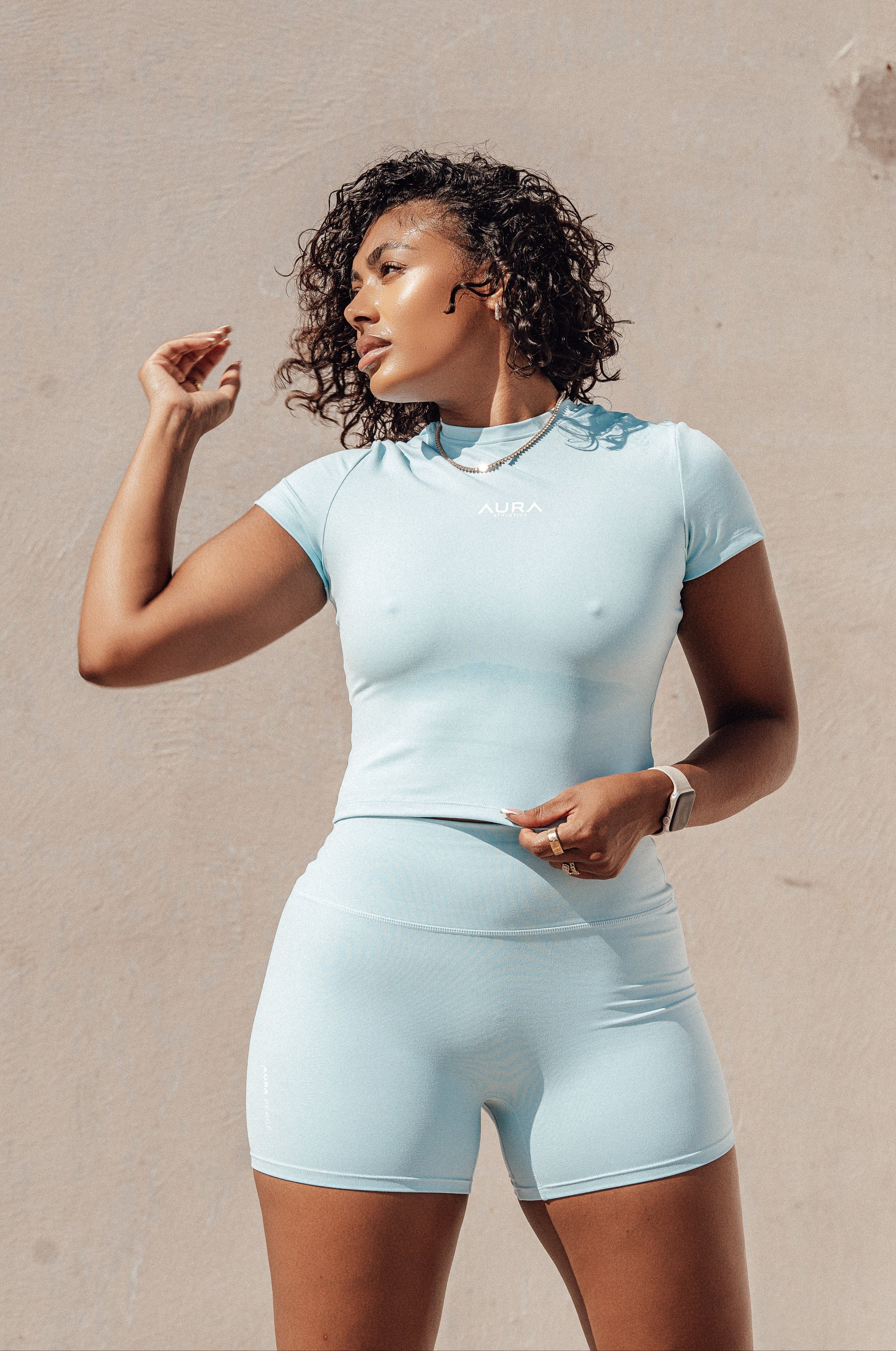 Core Finese Tee - Serenity Blue