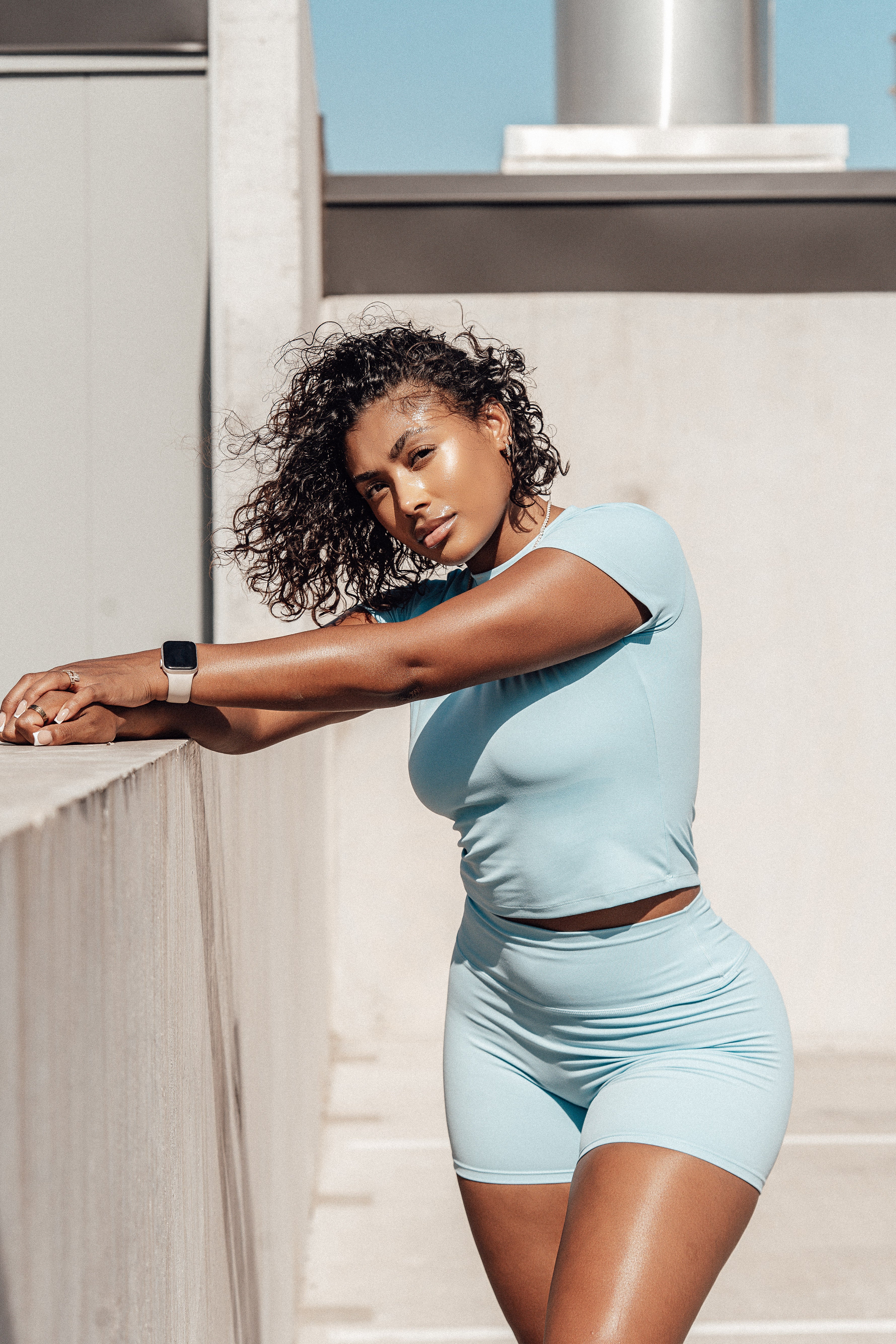 Core Finese Tee - Serenity Blue